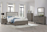Wright 6-drawer Dresser and Mirror Brown Oak - 223343M