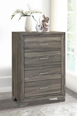 Wright 4-drawer Chest of Drawers Brown Oak - 223345