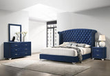 Melody 4-piece Eastern King Bedroom Set Pacific Blue - 223371KE-S4