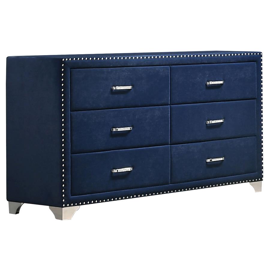 Melody 5-piece California King Bedroom Set Pacific Blue - 223371KW-S5