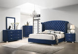 Melody Upholstered California King Wingback Bed Pacific Blue - 223371KW