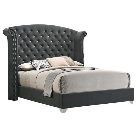 Melody 5-piece Eastern King Bedroom Set Grey - 223381KE-S5