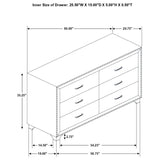 Melody 5-piece Eastern King Bedroom Set Grey - 223381KE-S5