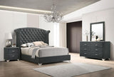 Melody 4-piece California King Bedroom Set Grey - 223381KW-S4
