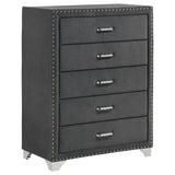 Melody 5-drawer Bedroom Chest Grey - 223385