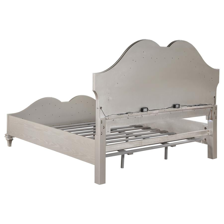 Evangeline 4-piece California King Bedroom Set Silver Oak - 223391KW-S4