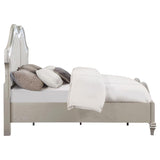 Evangeline Wood California King LED Panel Bed Silver Oak - 223391KW