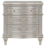 Evangeline 3-drawer Nightstand Silver Oak - 223392