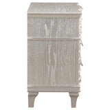 Evangeline 3-drawer Nightstand Silver Oak - 223392