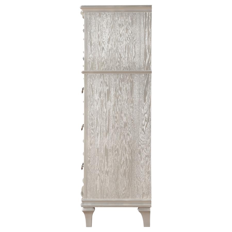 Evangeline 6-drawer Bedroom Chest Silver Oak - 223395