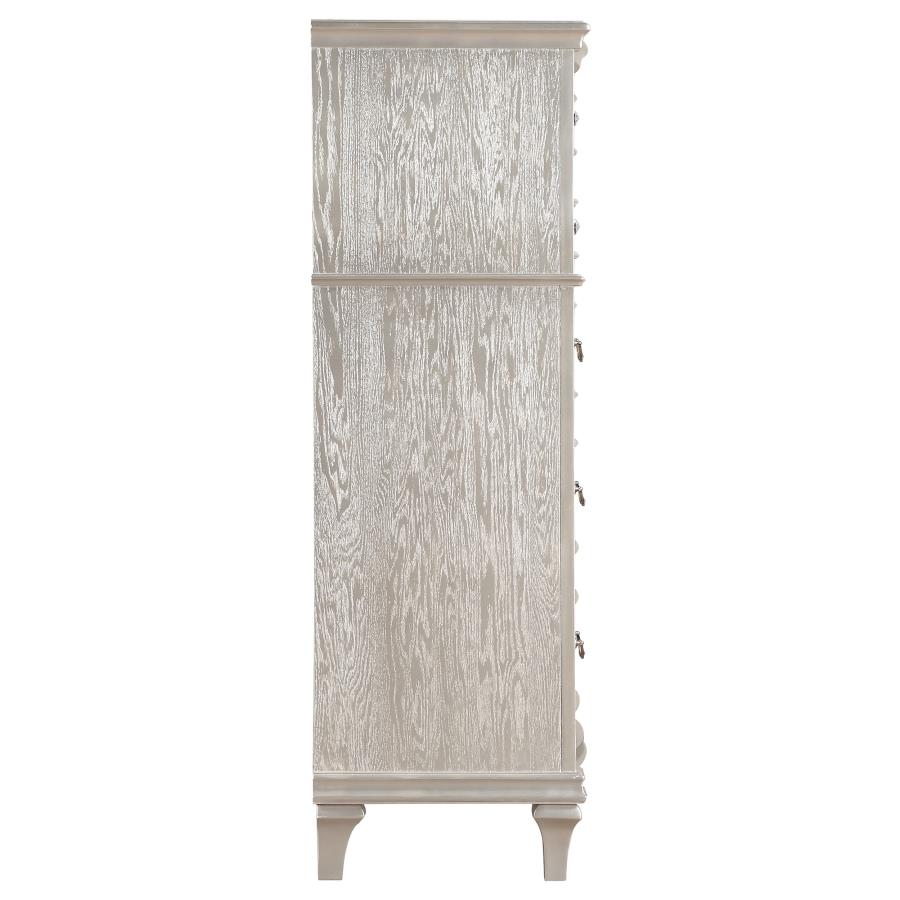 Evangeline 6-drawer Bedroom Chest Silver Oak - 223395