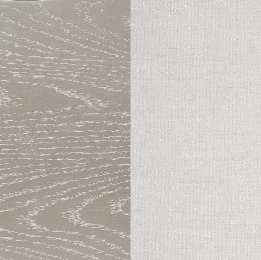 Evangeline Curved Fabric Upholstered Bench Silver Oak - 223396