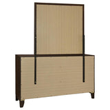Welsley 6-drawer Dresser and Mirror Walnut - 223443M