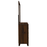 Welsley 6-drawer Dresser and Mirror Walnut - 223443M
