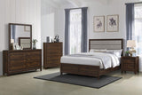 Welsley 6-drawer Dresser and Mirror Walnut - 223443M