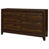 Welsley 6-drawer Dresser Cabinet Walnut - 223443