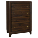 Welsley 4-drawer Chest of Drawers Walnut - 223445