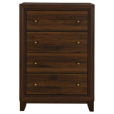 Welsley 4-drawer Chest of Drawers Walnut - 223445