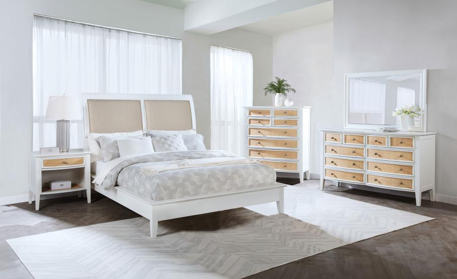 Bexhill 5-piece Eastern King Bedroom Set White - 223471KE-S5