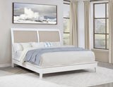 Bexhill 56-inch Upholstered Eastern King Panel Bed White - 223471KE