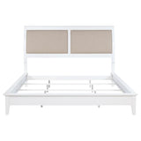 Bexhill 56-inch Upholstered Eastern King Panel Bed White - 223471KE