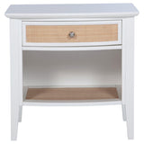 Bexhill 1-drawer Nightstand Bedside Table White - 223472