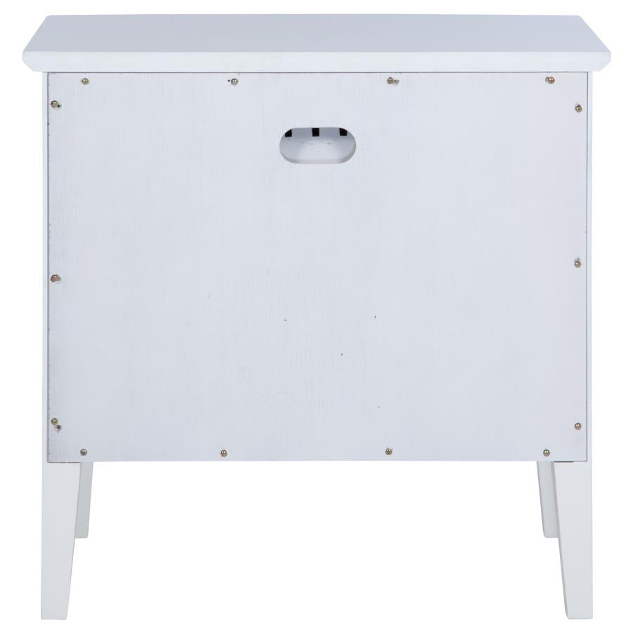 Bexhill 1-drawer Nightstand Bedside Table White - 223472