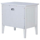 Bexhill 1-drawer Nightstand Bedside Table White - 223472