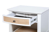 Bexhill 1-drawer Nightstand Bedside Table White - 223472