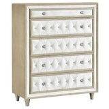 Antonella 5-piece Eastern King Bedroom Set Ivory - 223521KE-S5