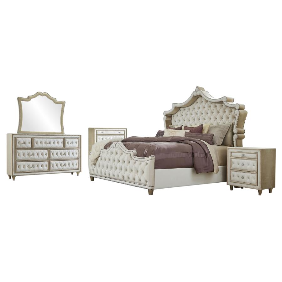 Antonella 5-piece California King Bedroom Set Ivory - 223521KW-S5