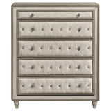 Antonella 5-drawer Bedroom Chest Ivory and Camel - 223525