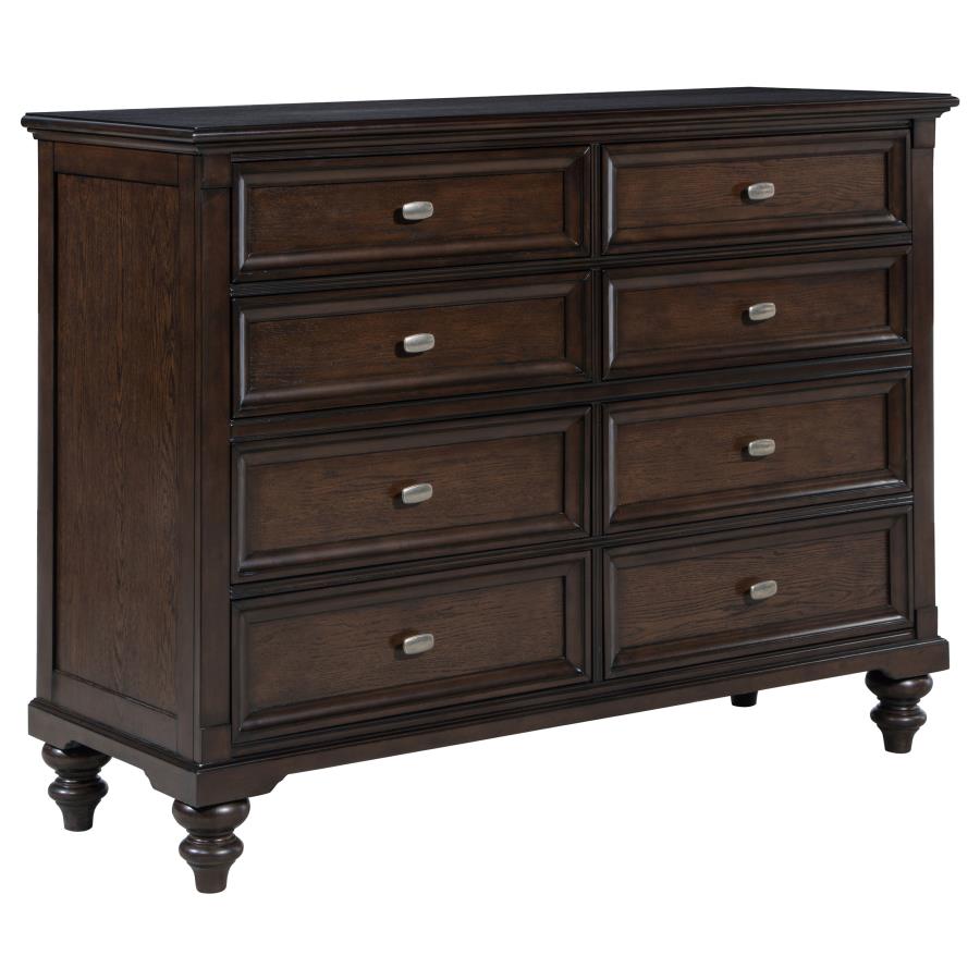 Andover 4-piece California King Bedroom Set Dark Oak - 223631KW-S4
