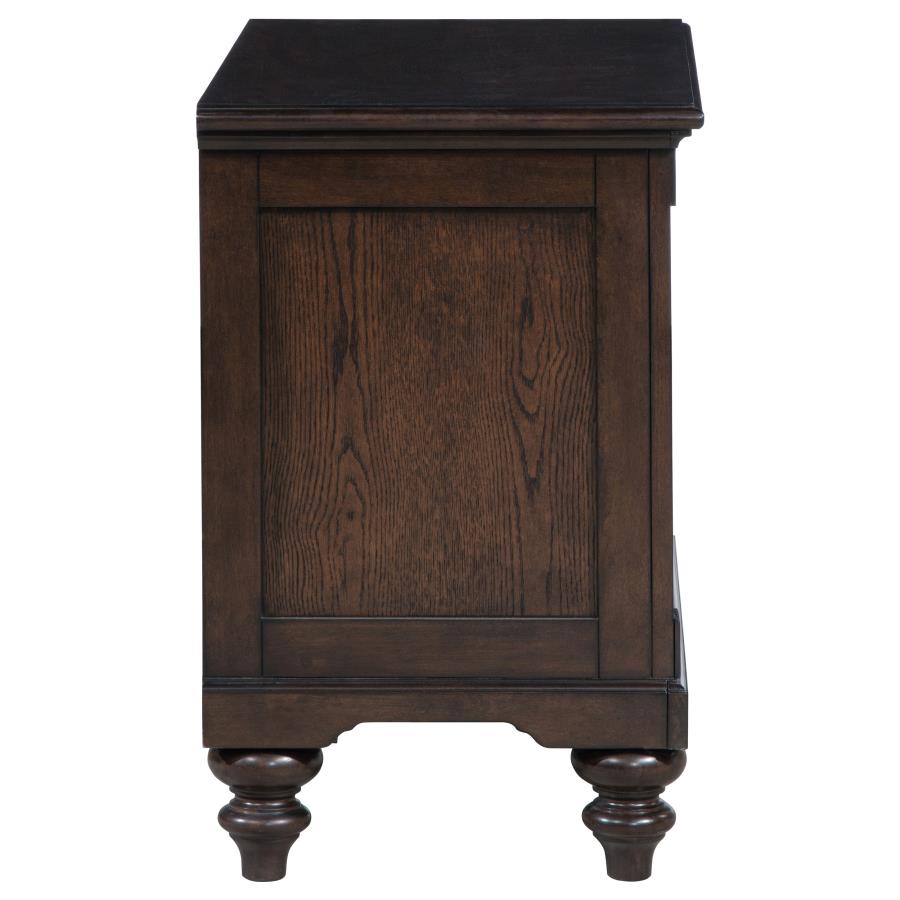 Andover 1-drawer Nightstand Bedside Table Dark Oak - 223632