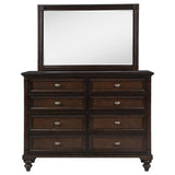 Andover 8-drawer Dresser and Mirror Dark Oak - 223633M