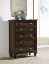Andover 5-drawer Chest of Drawers Dark Oak - 223635