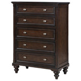 Andover 5-drawer Chest of Drawers Dark Oak - 223635