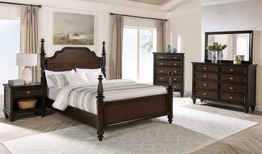 Andover 5-drawer Chest of Drawers Dark Oak - 223635