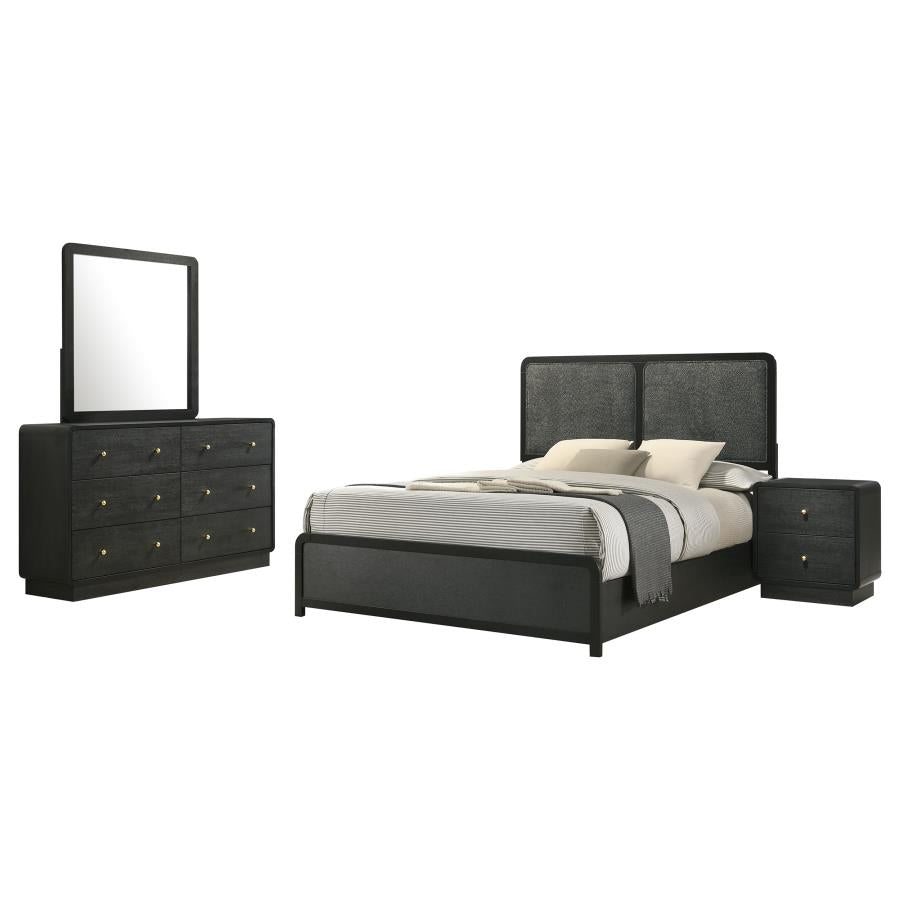Cavelle 4-piece Full Bedroom Set Black - 223661F-S4