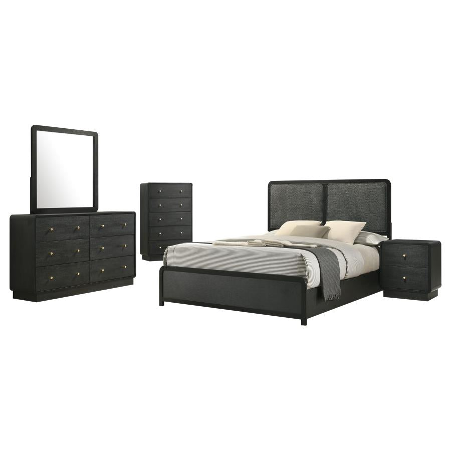 Cavelle 5-piece Full Bedroom Set Black - 223661F-S5
