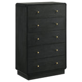 Cavelle 5-piece Full Bedroom Set Black - 223661F-S5