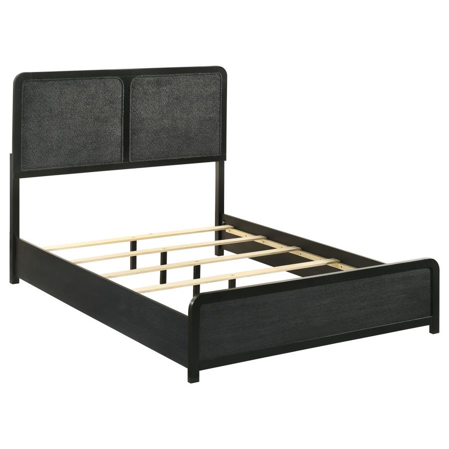 Cavelle 51-inch Upholstered Full Panel Bed Black - 223661F