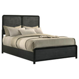 Cavelle 51-inch Upholstered Full Panel Bed Black - 223661F
