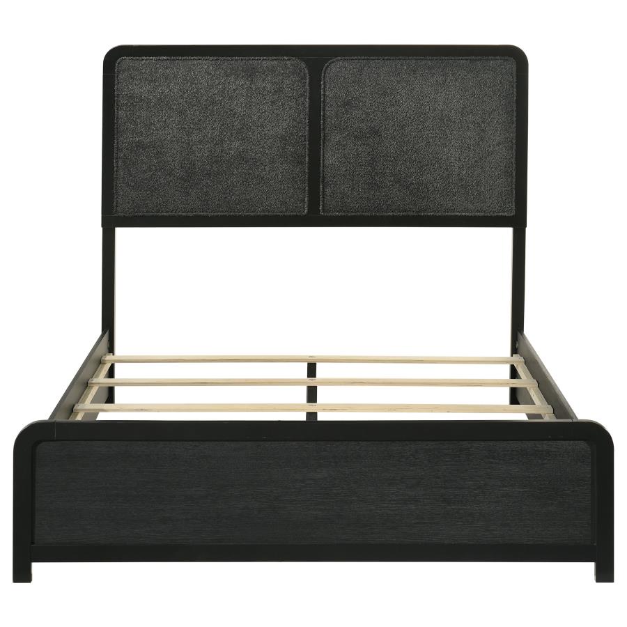 Cavelle 51-inch Upholstered Full Panel Bed Black - 223661F