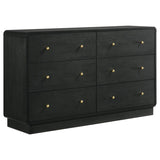 Cavelle 5-piece Eastern King Bedroom Set Black - 223661KE-S5