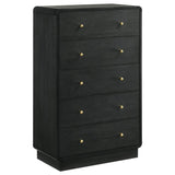 Cavelle 5-piece Queen Bedroom Set Black - 223661Q-S5