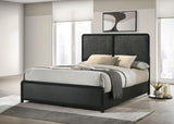 Cavelle 51-inch Upholstered Queen Bed Black - 223661Q