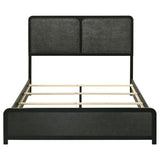 Cavelle 51-inch Upholstered Queen Bed Black - 223661Q