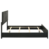Cavelle 51-inch Upholstered Queen Bed Black - 223661Q