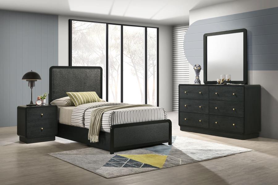 Cavelle 4-piece Twin Bedroom Set Black - 223661T-S4